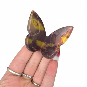 Mariposa voladora de cristal de alta calidad, jaspe mookaite con alas de piedra curativa, mariposa tallada en 3D y decoración para el hogar, mayorista - Product Image 3