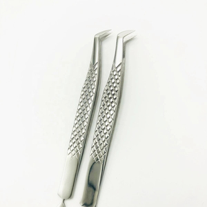 Best Selling Stainless Steel Eyelash Tweezers Set High Quality with Pointed Tip for Personal Care Wholesale <b>Lash</b> Tweezers - Product Image 2