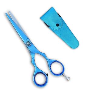 Ciseaux de barbier de coiffure de qualité supérieure de 6.0 pouces avec revêtement en or complet avec bord tranchant et vis réglable Rasoirs de coupe de cheveux de beauté - Product Image 3