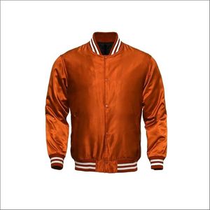 Factory Price Men's Varsity Jackets Stand Collar Unique <b>Button</b> Solid Zipper Popular Design All Colors Winter Use Front - Product Image 5