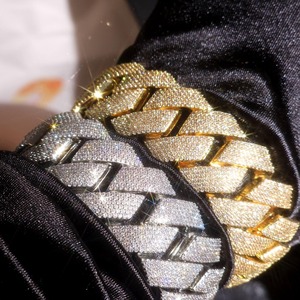 Custom Diamond <b>Bracelet</b> <b>Silver</b> Plated <b>Adjustable</b> Chain Gift For Her wear birthday Party And Wedding Available For Sale - Product Image 2