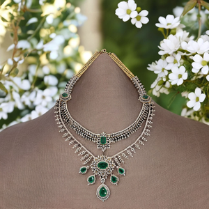 Collier ras-de-cou de luxe en or massif 14 carats avec diamants de laboratoire personnalisés, certifiés IGI, taille brillant, sertissage griffe, breloques - Product Image 1
