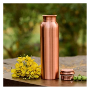 Bouteille d'eau en cuivre de 950 ml, finition mate, grande capacité, écologique, avec logo personnalisé, pour usage extérieur et domestique – Approvisionnement direct usine - Product Image 5