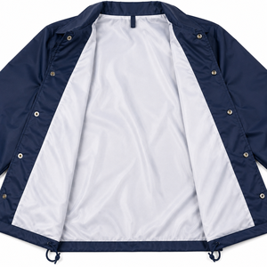 Women's Navy <b>Coach</b> Jacket Windproof Casual Turn-down Collar Regular Fit Polyester Shell Spring Style Training Jacket 2026 - Product Image 3