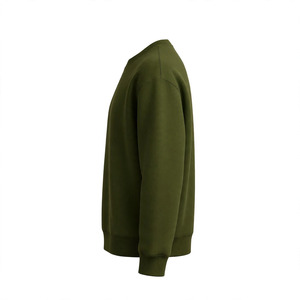 Sudadera de Cuello Redondo para Hombre, Color Personalizado, Corte Regular, Tejida, Informal, para Otoño, 100% Algodón, Forrada, Ecológica - Product Image 4