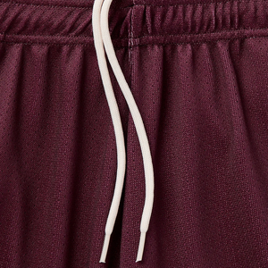 Men's Solid Burgundy Polyester <b>Shorts</b> Elastic Waist Quick Dry Breathable Casual Sport Wear Custom Mesh Front Logo Drawstring - Product Image 5