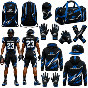 New Arrival American Football Uniforms Wholesale Custom <b>Cheap</b> American Football Jersey Custom, <b>Backpack</b>, GLOVES, Sleeves Package - Product Image 4