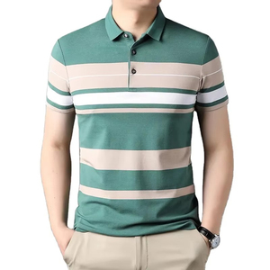 Camiseta Polo de Color Sólido para Hombre de Calidad Superior con Logotipo Personalizado, Cómoda y Transpirable, Acepta Servicio OEM - Product Image 3