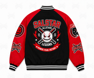 Custom Black Red Varsity Letterman <b>Jacket</b> Premium Wool <b>Baseball</b> <b>Bomber</b> <b>Jacket</b> with Embroidery Patches OEM/ODM Manufacturer - Product Image 4
