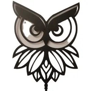 Metal Wall Art Owl Animal Laser Cut House Decoration Home Decor Wall Arts and Paintings Nature Household Items Decorative Home
