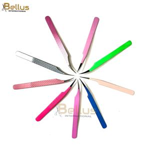แหนบต่อขนตาปลายตรงแบบมีโลโก้สั่งทำ  แบรนด์ส่วนตัว  วัสดุสแตนเลส - Product Image 1