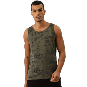 Camiseta sin mangas de primera calidad para hombre, talla grande, diseño personalizado, estampada, para gimnasio, fitness y entrenamiento, precio al por mayor, de BD. - Product Image 4