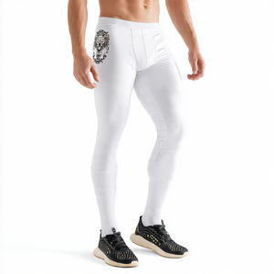 Leggings de Compresión Regal Three para Hombre, con Estampado por Transferencia de Calor, de Poliéster/Nailon, Transpirables y de Secado Rápido para Entrenamiento y Ciclismo - Product Image 3