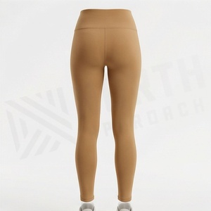 Custom Logo Wear Fitness Activewear Gym Women <b>Nylon</b> <b>Leggings</b> High Waist Yoga Pants With Pocket Sports Clothing Lady - Product Image 2