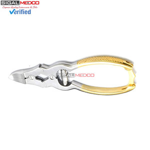 Coupe-ongles Mycotic pour doigts et orteils, doré, double action, robuste, à ressort, pour podologie professionnelle, ongles épais, incarnés, soins pour bébés - Product Image 4