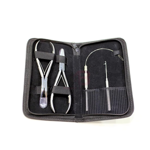 ขายส่งคีมต่อผมสแตนเลสสีพื้น คีมต่อผมสำหรับดึงผมต่อ - Product Image 1