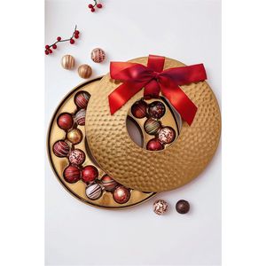 Plateau de service rond en métal artisanal - Élégant plateau décoratif pour chocolats et bonbons, idéal pour la décoration de la maison et les cadeaux de luxe - Product Image 5