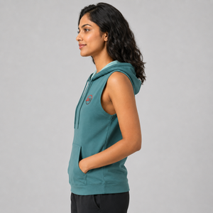 Sudadera sin Mangas para Mujer, Venta Caliente, Logotipo Personalizado, Felpa de Algodón Suave, Transpirable, Cómoda, Informal, Estilo Urbano, Venta al Por Mayor - Product Image 2