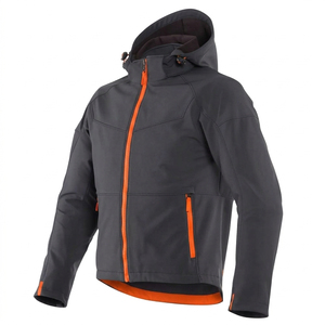 Veste de moto pour homme, noire, coupe-vent, manches longues, pour l'hiver, vêtements d'extérieur - Product Image 5