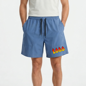 OEM Streetwear Heavyweight Custom logo Mens Polyester <b>Shorts</b> <b>Sweat</b> Drawstring Loose Wide-leg Baggy Sports <b>Short</b> <b>Pants</b> for Men - Product Image 1
