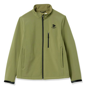 New Custom Design <b>Men's</b> Winter Softshell <b>Jacket</b> with Stand Collar Front Logo Zip-Up Closure-Eco-Friendly & <b>Lightweight</b> - Product Image 1