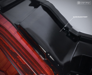 Feu arrière LED AJLIGHT édition coque rouge AJ6-TL neuf, garantie 12 mois pour rénovation/mise à niveau, compatible CygnusX - Product Image 3