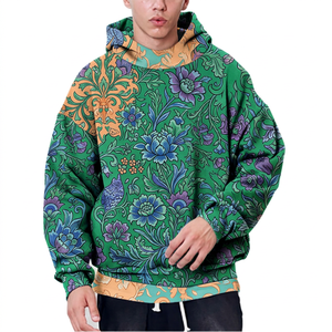 Sudadera con Capucha Extra Grande para Hombre, Color Sólido, Informal, de Felpa, Tejida, Manga Larga, para Otoño - Product Image 5
