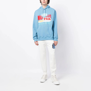 Sweat à capuche uni en coton mélangé pour homme, impression personnalisée de haute qualité, streetwear basique personnalisé - Product Image 1