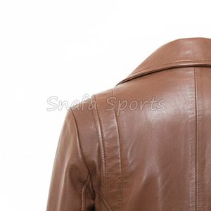 Elegante Chaqueta de Cuero para Mujer, Diseño Moderno y Ajustado, Ideal para Amantes de la Moda Urbana que Buscan Ropa de Cuero de Primera Calidad - Product Image 6