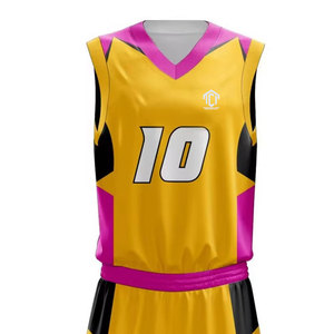 Tenue de basketball respirante en polyester, dernier style, faible MOQ, personnalisez votre propre tenue d'équipe sportive pour la vente en ligne - Product Image 5