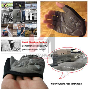 Guantes de Ciclismo Premium para Hombre y Mujer, con Acolchado de Gel de 5MM, para Bicicleta de Carretera, Bicicleta de Montaña, Motocicleta, Gimnasio, Deportes al Aire Libre - Product Image 4