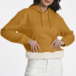 Hoodie Femme en Mélange de Coton Premium à Prix Abordable, Style Décontracté Streetwear, Épaules Tombantes, Respirant, Écologique, Tricoté - Product Image 4