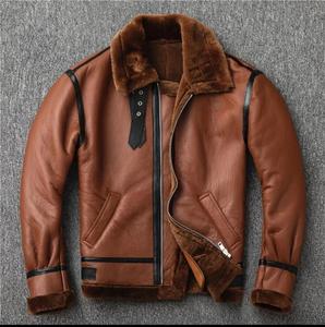 Chaqueta de Invierno 2025 de Cuero Genuino para Hombre, Estilo Vintage, Alta Calidad, Personalizada, Impermeable, Transpirable y Ecológica - Product Image 1