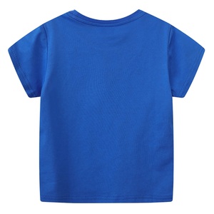 Camiseta de Manga Corta Casual con Cuello Redondo para Niños, Tejida, Estampada, 100% Algodón, Transpirable, Ecológica, Comprimida, Directo de Fábrica - Product Image 2