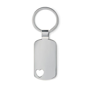 Metallic Heart Keychain Durable <b>Metal</b> <b>Key</b> <b>Chains</b> with Stylish Heart Design - Product Image 2