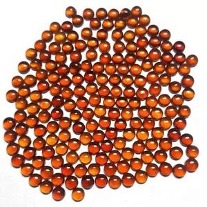 Grenat Hessonite Naturel de Haute Qualité de 2,5 mm, Cabochon Rond à Fond Plat, Pierre Précieuse en Vrac pour la Fabrication de Bijoux, Fournisseur en Gros - Product Image 1