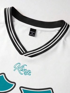 Camiseta Oversize de Cuello Redondo Blanca Estilo Urbano Hip Hop 100% Algodón Ecológico Transpirable para Hombre - Product Image 5