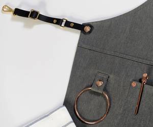 Chaleco de Trabajo Ligero de Lona para Restaurante, Delantal con Logotipo Personalizado, Ropa para Personal de Bar, Uniformes Duraderos y Lavables para Camareros de Comedor - Product Image 5