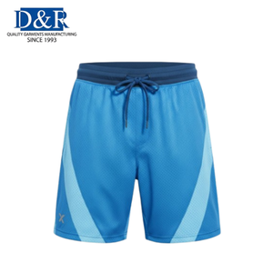 Shorts de sport décontractés pour hommes, best-seller, avec fermeture éclair, taille élastique, en polyester/coton, séchage rapide, OEM Malaisie, pour gym, fitness, course à pied - Product Image 5