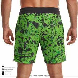 Shorts de course en jersey de coton à impression graphique personnalisée, unisexe, élégants, pour la gym, la course à pied, la musculation et l'entraînement - Product Image 2