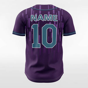 Camiseta de béisbol a rayas con botones, sublimada, uniforme deportivo para equipos deportivos, para hombres, mujeres y jóvenes, camisetas de béisbol OEM - Product Image 3