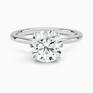 Bague BOJ 051 en argent 925, coupe ronde, pétale, diamant 1,5 mm, bague en moissanite certifiée GRA 2 carats D, pour mariage et anniversaire, prix bas - Product Image 1