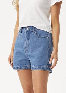 Shorts en jean skinny taille mi-haute pour femme, coupe droite, décontractés, d'été, avec fermeture boutonnée, brodés, délavage clair personnalisé, 100% lavables - Product Image 4