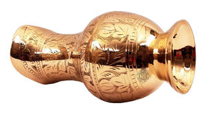 Jarra de latón estilo real para servir agua potable, decoración del hogar, vajilla con acabado dorado pulido al mejor precio. - Product Image 4