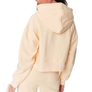 Sudadera con capucha y logotipo personalizado, sudadera de manga larga para mujer, Sudadera corta con capucha 2026 - Product Image 5