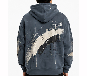 Luxury <b>Black</b> Designer Pullover <b>Hoodie</b> for <b>Men</b> Regular Fit Heavyweight Cotton Autumn Winter Streetwear Fashion Warm Anti-Pilling - Product Image 2