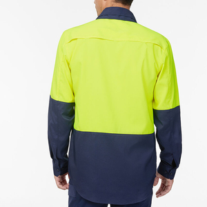 เสื้อเชิ้ตทำงานสไตล์ใหม่ ผ้าระบายอากาศได้ดี สั่งผลิตขั้นต่ำน้อย แขนยาว พร้อมกระเป๋าเสื้อที่อก มองเห็นได้ชัดเจน - Product Image 2