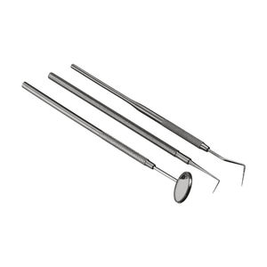 Herramientas de Diagnóstico Dental de Acero Inoxidable Premium, Juego de Pinzas y Espejo con Logotipo Personalizado, Equipo de Inspección Bucal Reutilizable - Product Image 2