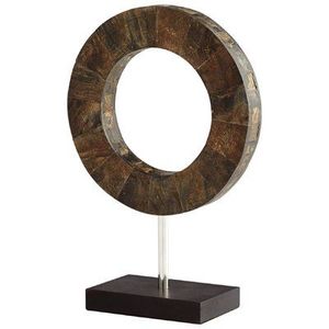 Escultura Moderna de Metal Dorado con Forma de Lazo, Adorno Decorativo Geométrico Abstracto con Base de Mármol, Decoración para el Hogar - Product Image 2