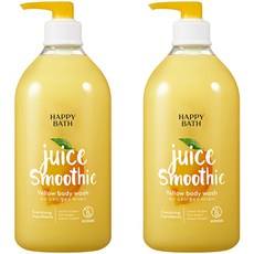 Happy Bath 2-Pack Yellow Juice Smoothie <b>Body</b> <b>Wash</b> 820g Discounted <b>Foam</b> <b>Wash</b> in Plastic Material - Product Image 1